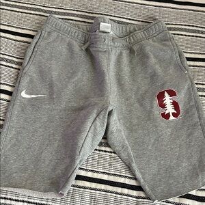 Nike Gray Stanford Logo Shorts